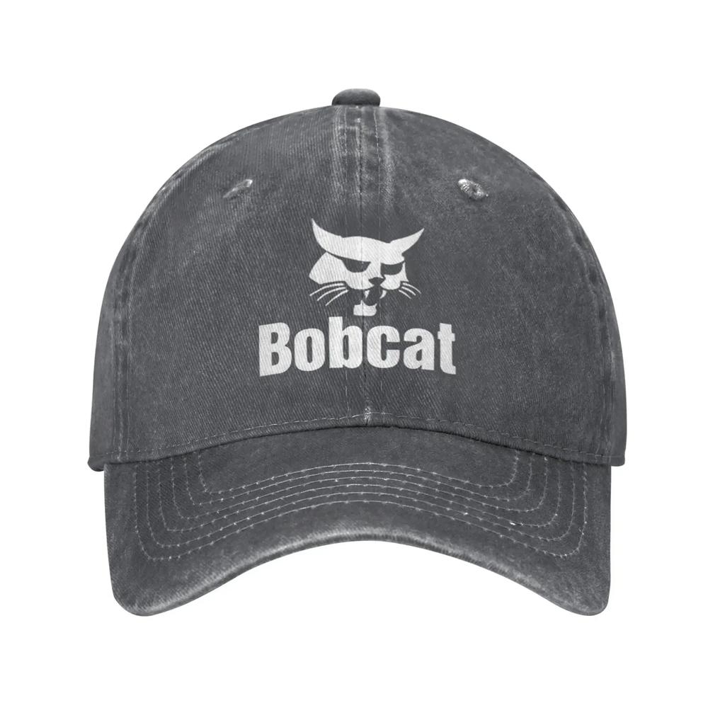 Смешные Аниме B-Bobcat Y2K Строительная Техника Летние Ретро Ковбойские Стиранные Бейсболки Мужские Джинсовые Уличные Модные Кепки Хип-Хоп Кепка с Козырьком