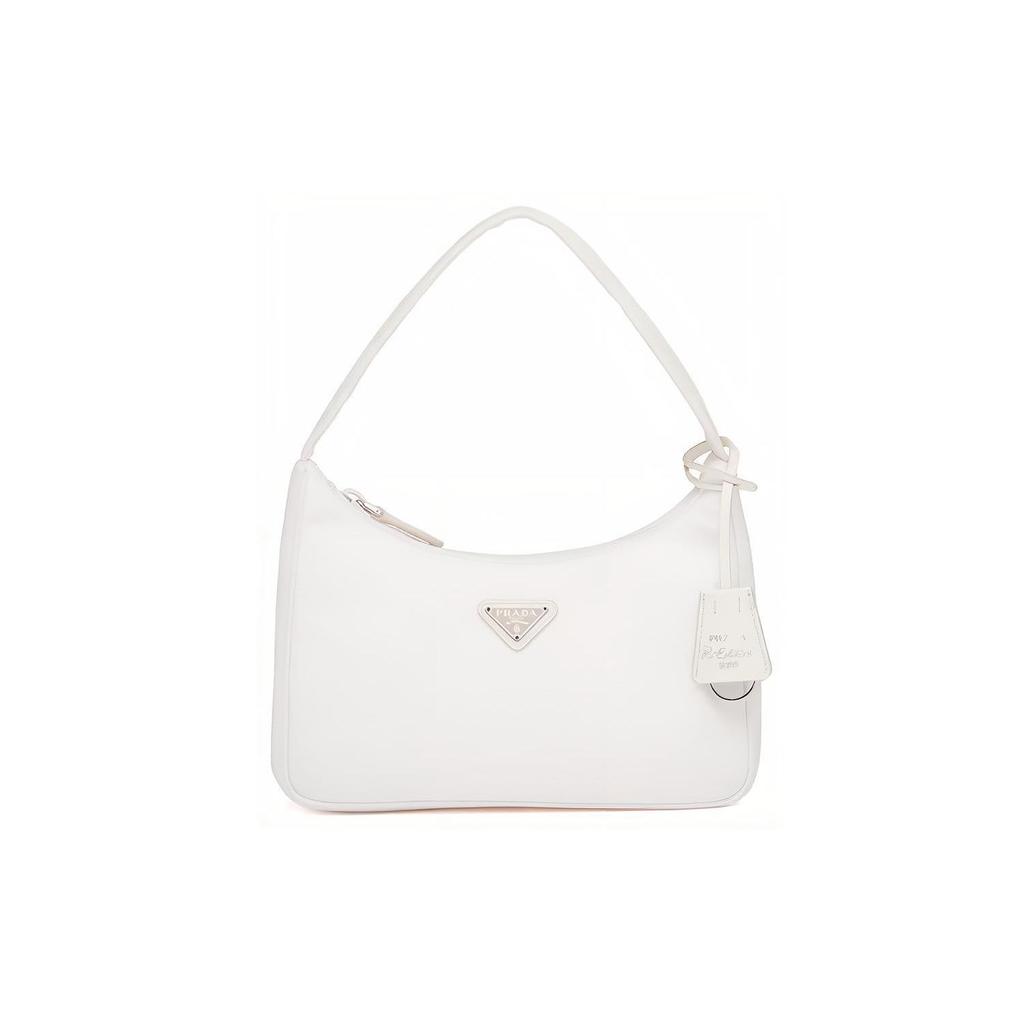 Prada Re-Edition 2000 Nylon Mini Shoulder Bag Women bags White 1NE515_RDH0_F0009