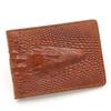 Crocodile Pattern Leather Driver's License and Multi-Card Holder