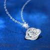 D Цвет 1 карат Муассанит Ожерелье с подвеской из 100% стерлингового серебра S925 Moissanita Star Очаровательные ювелирные изделия проходят тест на бриллианты GRA
