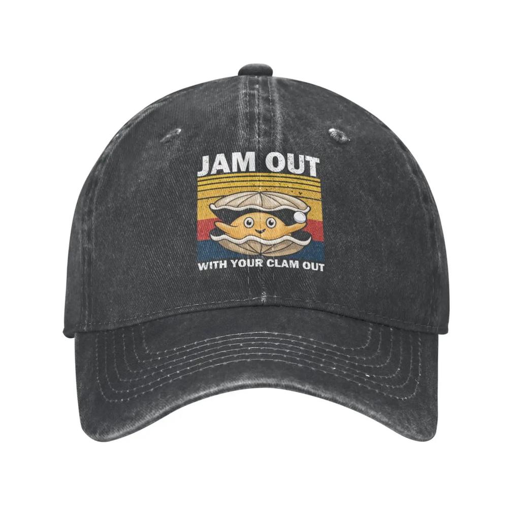 Jam Out with Your Clam Out Cap for Men Baseball Hat Funny Hat Natural