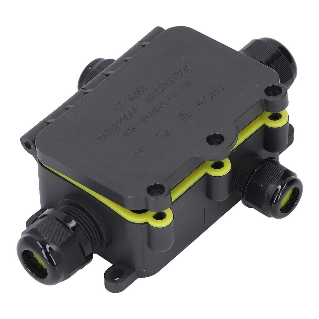 4-канальная распределительная коробка IP68, водонепроницаемая, внешний электрический шнур питания, подземный кабельный соединитель 450