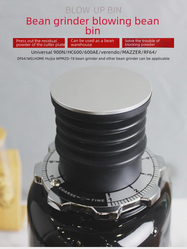 Итальянская кофемолка DF64 с телескопическим выдувным контейнером для зерен для очистки от остатков порошка