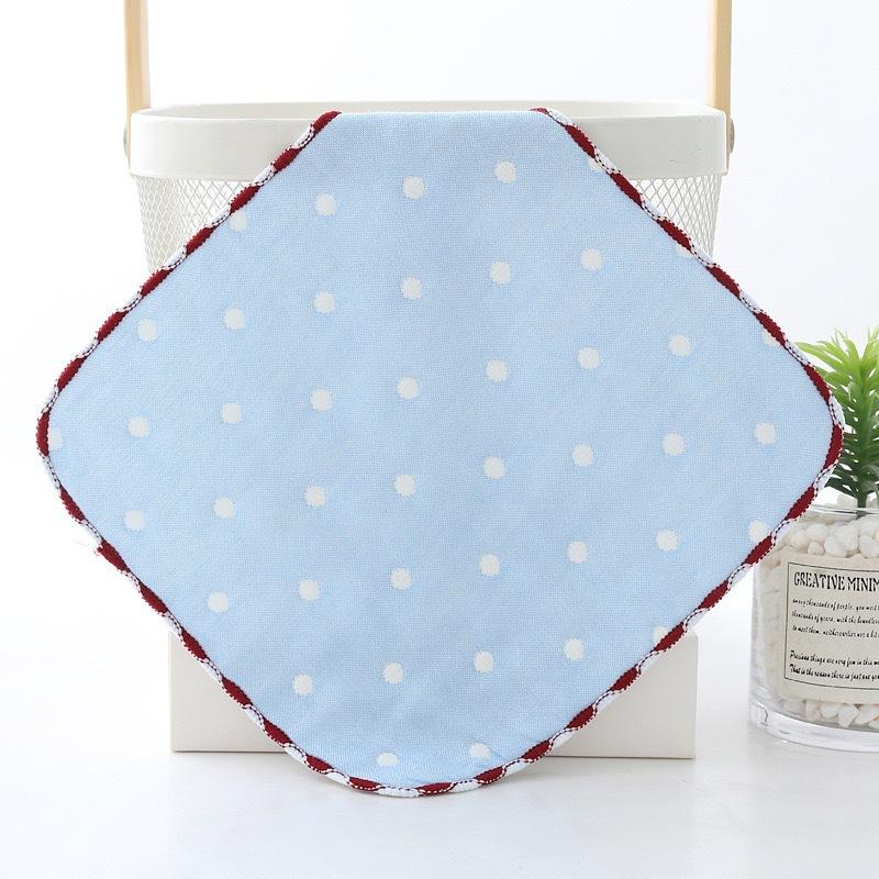 6 Layer Gauze Baby Washcloth 25x25cm Soft Absorbent Jacquard Infant Burp Cloth Thickened Face Towel For Autumn Winter