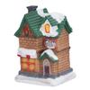 Resin Christmas Scene Village Houses Town with LED Light Battery Operate for Christmas Holiday