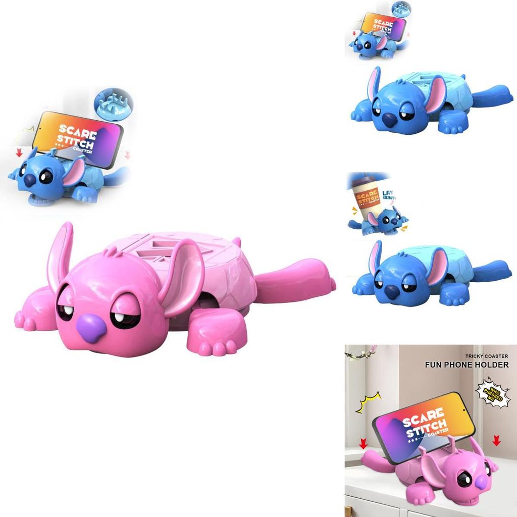 Lilo Stitch Silicone Coaster With Phone Stand For Home Office Gift Use