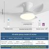 Variable Frequency Ceiling Fan Lamp Six Wind Speeds Adjustable Electric Fan Light Three Color Dimming Mobile Phone Control Fan