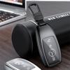 Mercedes-Benz Key Cover for E-Class, C-Class, S-Class, A-Class - Aluminum Alloy Metal with Square Buckle and English Label