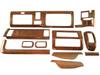 BRIGHTZ Hijet Truck S500P S510P Early Interior Panel Set 11PC Wood Style S500 S510 S 500 510 [WOOD-PAN-009]