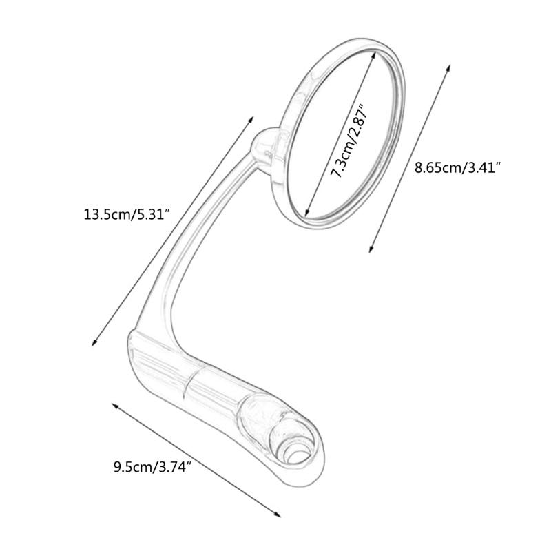 Модернизированное боковое зеркало заднего вида на руль мотоцикла Стильное зеркало Простая установка