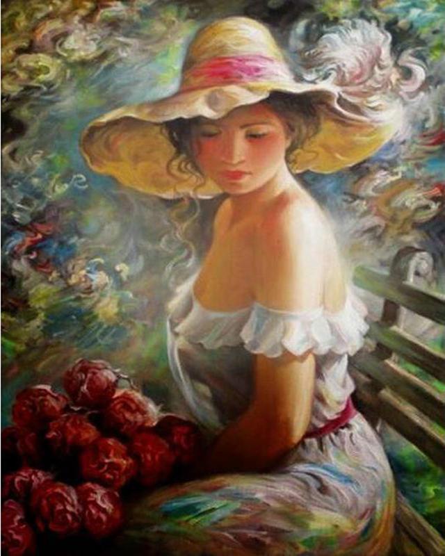 Алмазная картина, полная круглая квадратная принцесса, красивая девушка, 5D DIY, Алмазная вышивка, осень, маленькая девочка и кошка, вышивка крестиком, Алмазная мозаика, настенное искусство