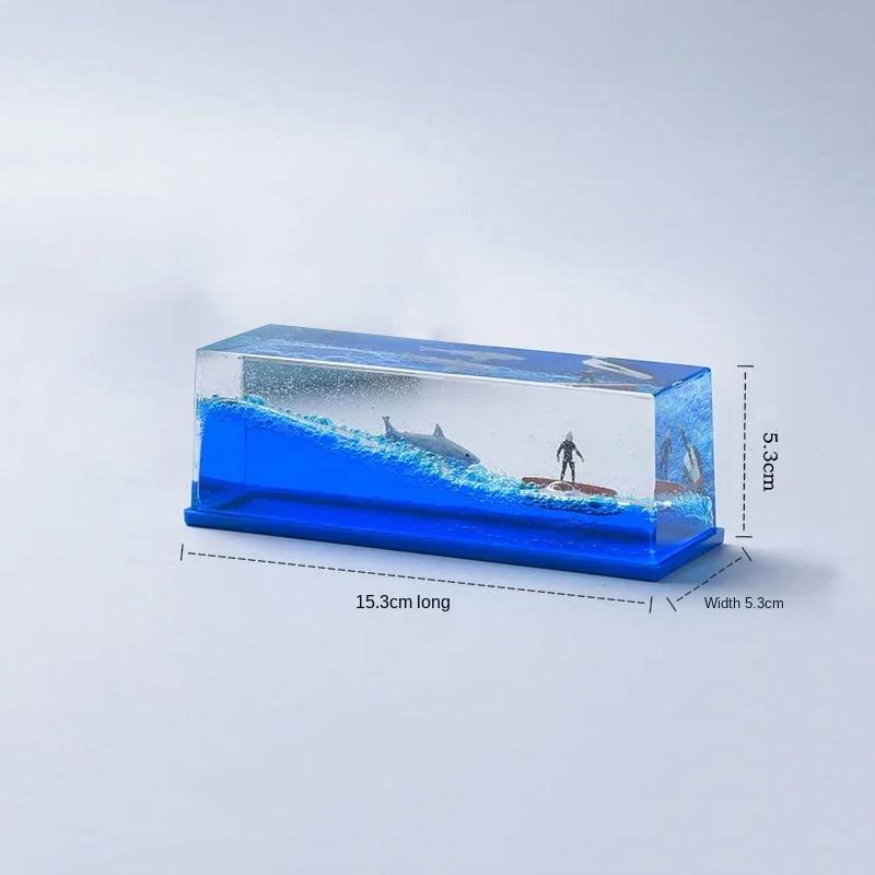Going Merry Floating Ship Thousand Sunny Floating Boat Ship Fluid Liquid Cruise Ship Hourglass Fluid Drift Bottle Decoration