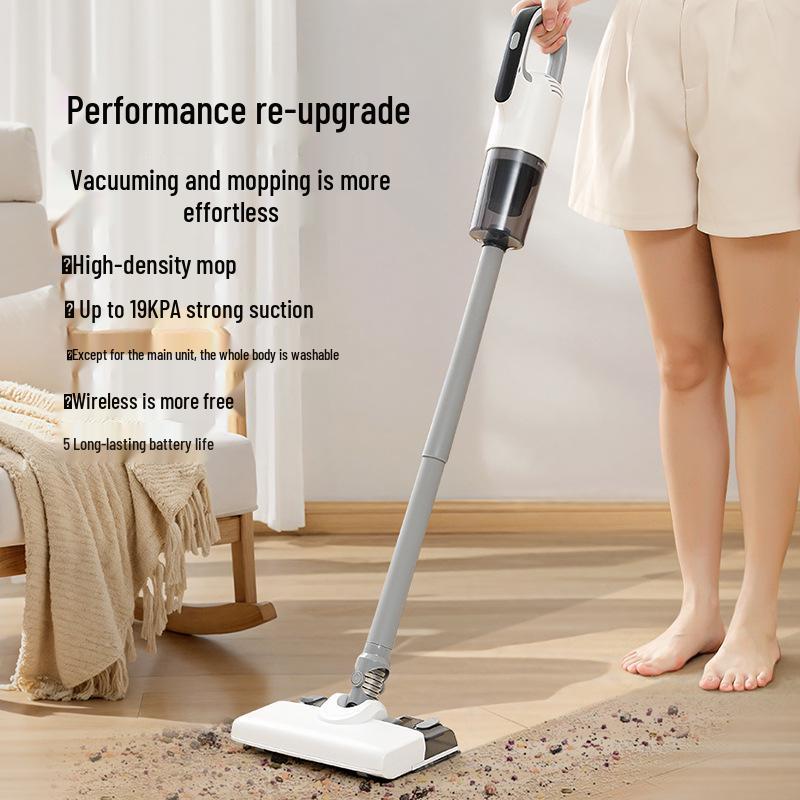 Беспроводной ручной пылесос и швабра: Мощное всасывание, удаление клещей, перезаряжаемый, все-в-одном для домашнего использования