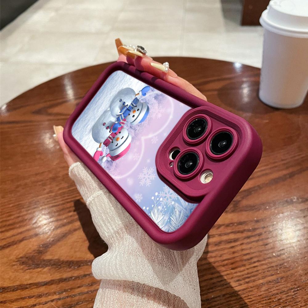 N116 Счастливого Рождества С Новым годом арт Мягкие чехлы для телефонов Angel Eyes для iPhone 16 15 14 13 11 Pro Max 8 7 6s Plus 12 mini XR XS Max Противоударный чехол