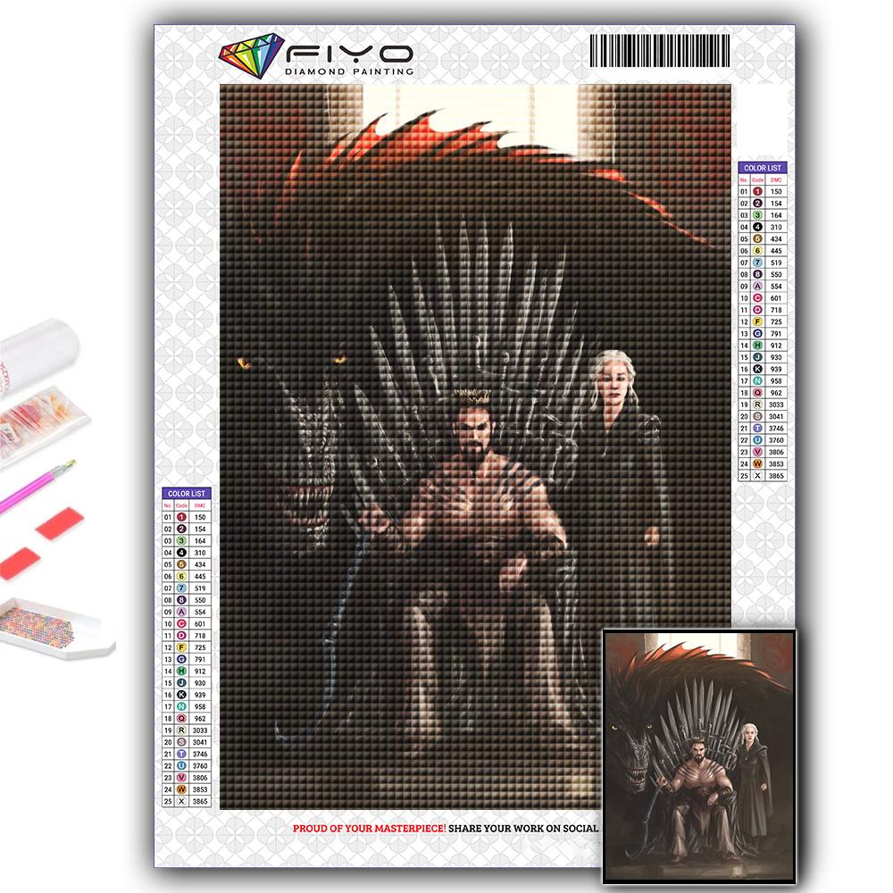 DIY 5D алмазная живопись Дракон и красота комплект для вышивки крестом полная дрель вышивка мозаика художественная картина стразы подарок