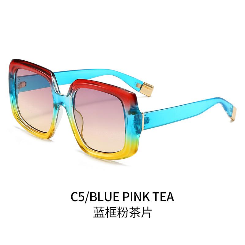 New Stylish Square Sunglasses For Women & Men Trendy Multi-Color Eyewear Chic European & American Fashion  Luxe Shades
