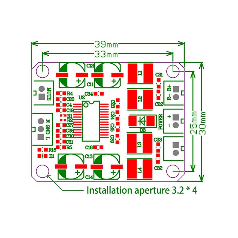 Dc 12V Tpa3110 Tpa3110D2 Digital Power Amplifier Module 2X15W Dual Channel Stereo Diy Speaker Amplifier Electronics Design Pcb