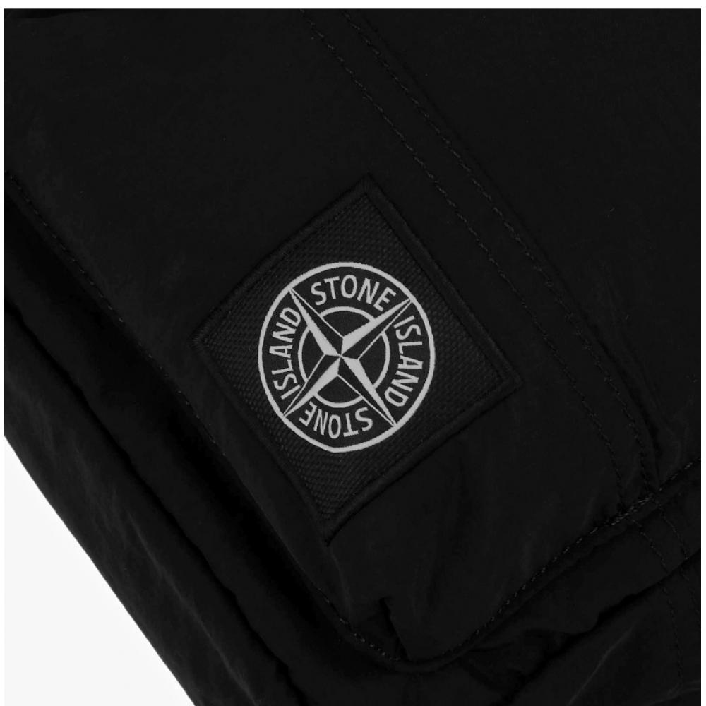 Stone Island Eco Nylon Compass Logo Embroidered Crossbody Bag K2s159200015 S0251 V0029