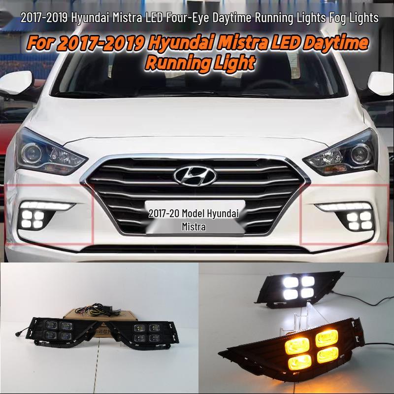 Светодиодные противотуманные фары и дневные ходовые огни для Hyundai Mistra 2017-2019