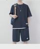 Мужская спортивная футболка и шорты Ice Silk Waffle Suit - модная летняя повседневная одежда