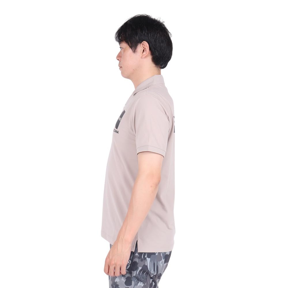 Ping Apparel Men's Short Sleeve Polo Shirt (Brand Logo, Stretch) / Golf / 621-4260807 040_Beige, Size L