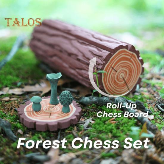 1 набор для игры в шахматы с магнитными грибными шахматными фигурами, складная шахматная доска для детей и взрослых, портативная образовательная дорожная игра в шашки