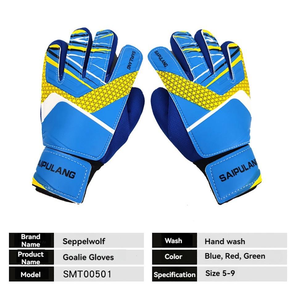 Loogdeel Профессиональные футбольные тренировочные вратарские перчатки детские взрослые для вратаря утолщенные латексные футбольные перчатки защита рук и пальцев