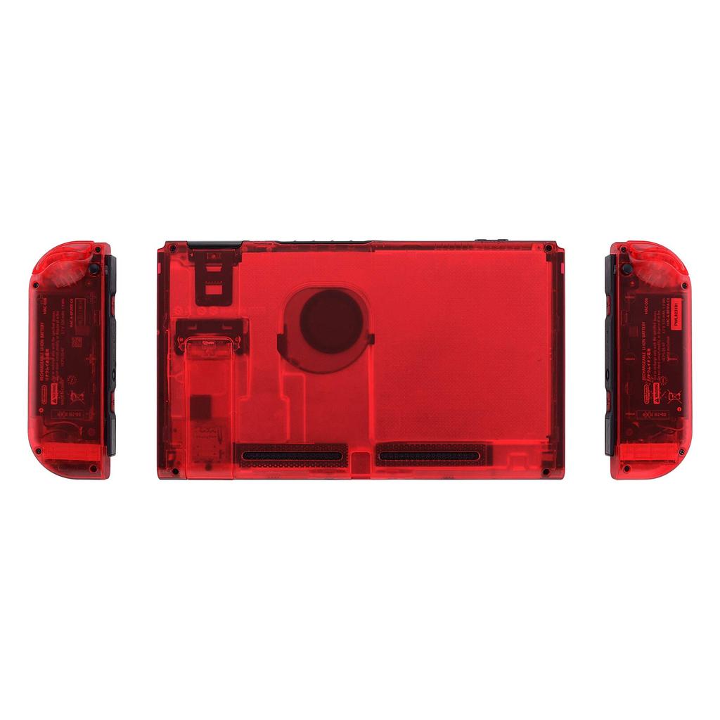 Comes with Back Plate for eXtremeRate Switch Custom DIY Replacement Case Shell for Switch Made of Clear Holder Handle Controller Housing for and Full