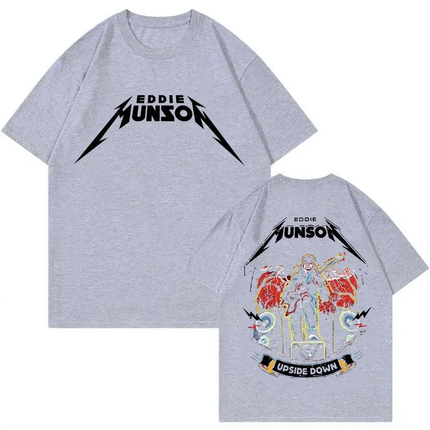 Rock Punk Eddie Munson Graphic Tshirts The Demogorgon Cannibal Flower Monster Tshirt Unisex Women Fashion Cotton Popular T Shirts