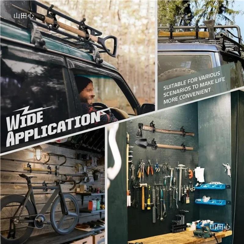 Вращающийся на 360 градусов держатель, универсальное крепление для лопаты, прочное настенное крепление, кронштейны для крепления лопаты, крепление для багажника на крышу, аксессуары