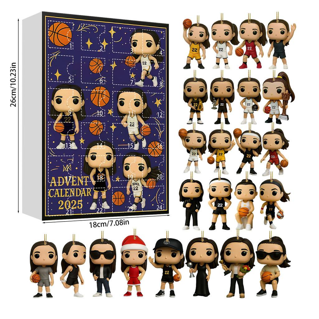 Симпсоны Баскетбол Регби Рождественский Календарь Обратного Отсчета Blind Box Подвеска Для Праздничной Вечеринки