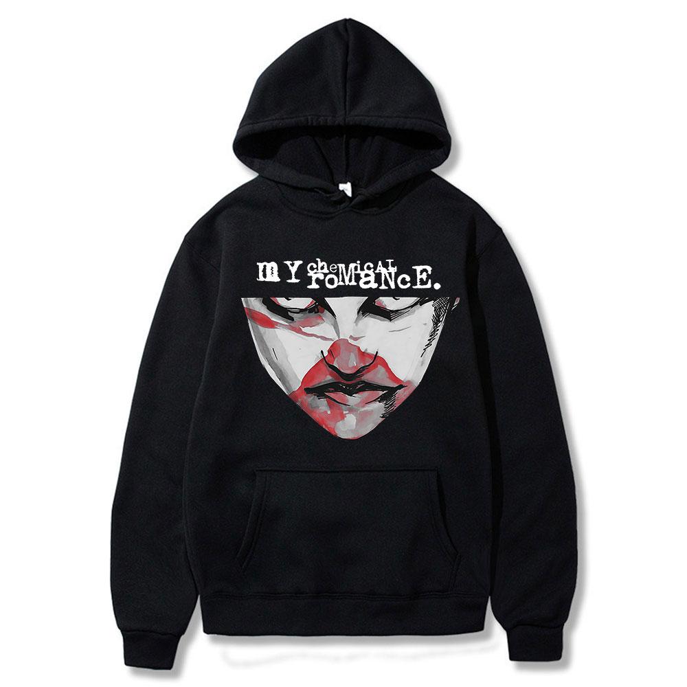 Худи My Chemical Romance Маска Demolition Lover Панк Готика Винтажные Толстовки с Капюшоном Мужские Женские Повседневные С Длинным Рукавом Лонгсливы