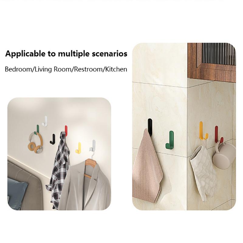 6 шт. универсальный настенный органайзер, крючок за дверью, тканевая вешалка для ключей, крючок для ванной комнаты, держатель для полотенец, полка для кухонной фурнитуры