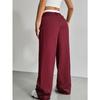 Women's Fashion Casual Stripe Print High Waist Trousers Pants & Capris