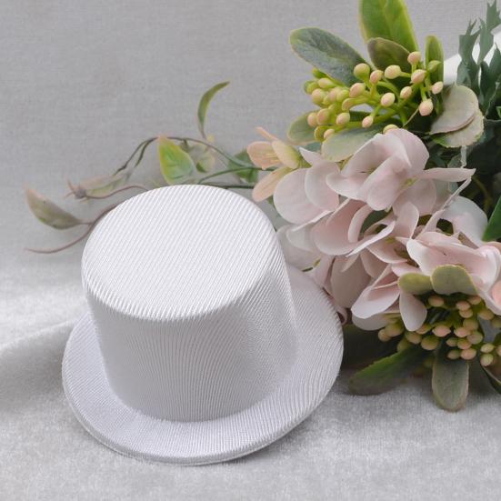 Мини Цилиндр 9см ЕВА Топперы для Кукол Рукоделия Черный/Белый Аксессуар для Костюма Питомца Рождественское Украшение