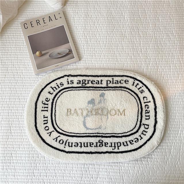 Нескользящий коврик для ванной Ins Style, коврик для двери, впитывающие ковры, входные коврики, коврики для балкона, крыльца, коврик для гостиной, ванной комнаты