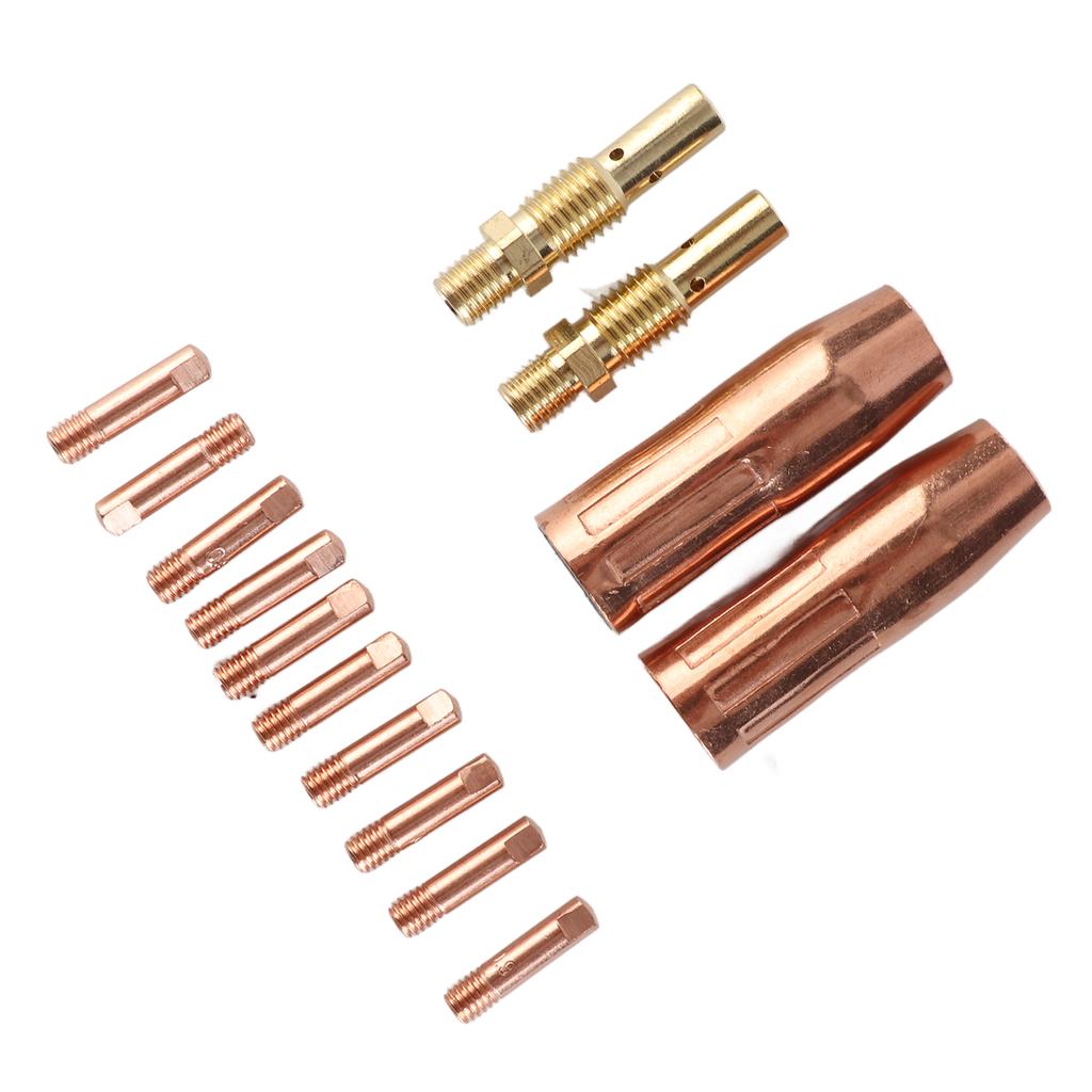 14Pcs Welding Machine Accessories Gases Nozzles 21-50 Gases Diffuser 35-50 Tips 11-35