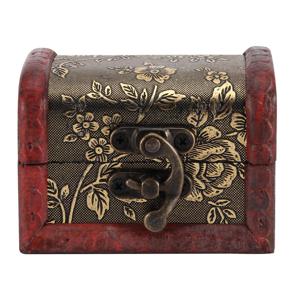Vintage Style Wooden Box Display Decoration Wood Storage Box for Candy Jewelry Ornaments