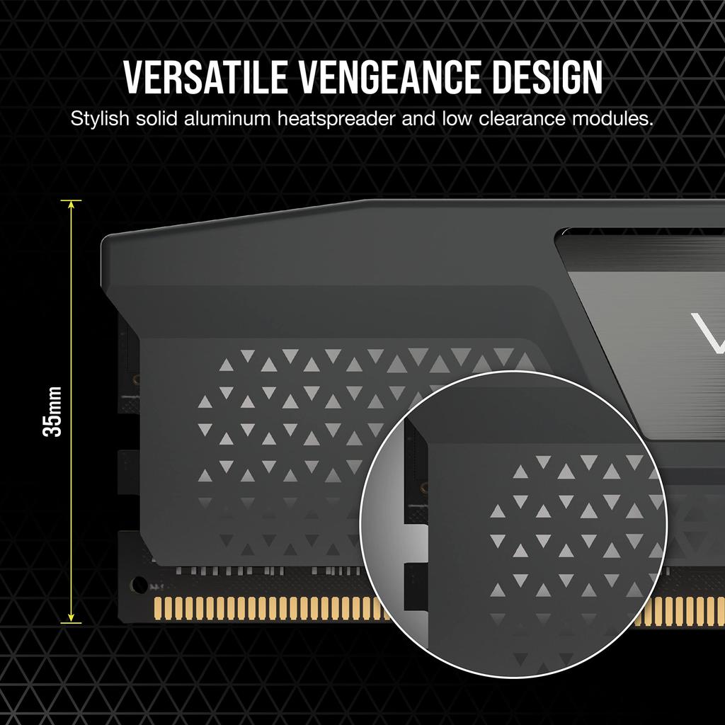 Память CORSAIR для настольных ПК VENGEANCE серии DDR5 32 ГБ x CMK32GX5M2D6000Z36 DDR5-6000 МГц (ПК5-48000) [16 ГБ 2]