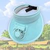 Fan-assisted Sunshades with Fan, Sun Protection for Girls Hiking Camping Fishing