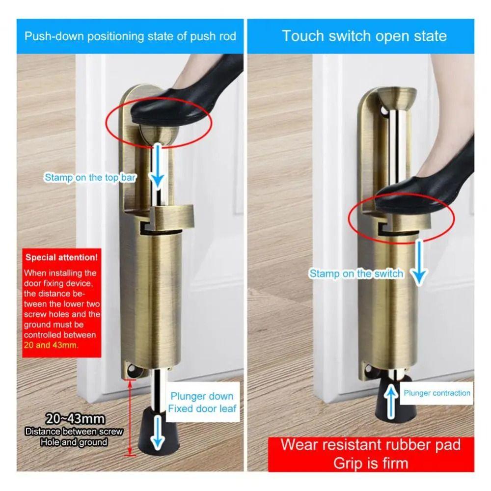 Нижний шов двери Дверной держатель Стопор Подпружиненная дверная ручка Бампер Спальня