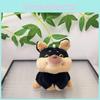 Cartoon Charming Bee Dog Stuffed Toy With Soft Fur Ideal Keychain For Creative Couples