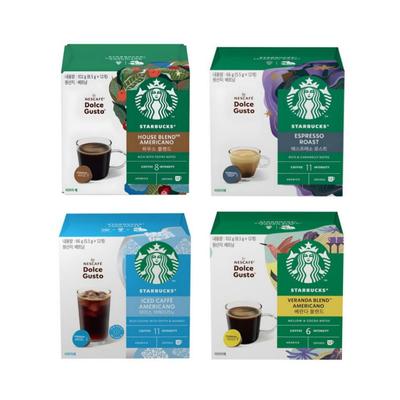 [STARBUCKS] Nescafe Dolce Gusto Капсулы Кофе 12 шт. (4тип)