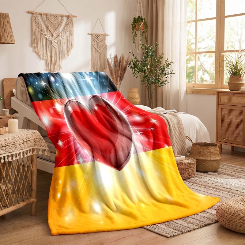 Germany national football team Print Flannel Blanket Soft Warm Sofa Bed Throw Blanket For Home Office Bedroom