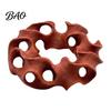 Aquarium Landscape Accessories 3D Printed Hideout Cave, Wavy Hollow Ring Fish Shrimp Shelter, Shelter Breeding Hiding Hole Decor, Tank Ornament