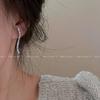 Серьги-гвоздики серебряные женские новые популярные серьги-гвоздики с темпераментом женские легкая роскошь высококлассное ощущение нишевые уникальные серьги женские