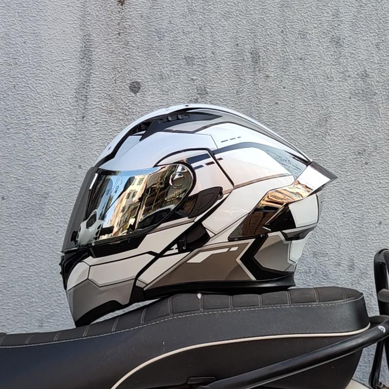 Мотоциклетные шлемы Двойные козырьки Модульный откидной шлем одобренный DOT Полнолицевой шлем мотогоночный шлем abattaible para moto