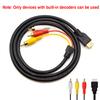 Работает только со встроенными декодерами HDMI-совместимый к 3RCA Кабель Однонаправленный Для HD-плееров Устройств Способных к Автоматическому Декодированию