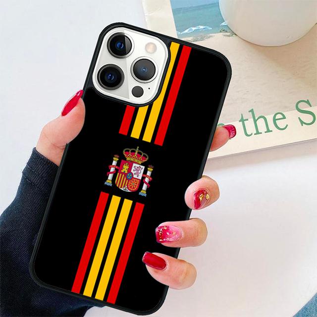 Испания Испанский флаг Чехол для телефона Задняя крышка для iPhone 17 Air 16 15 14 13 11 12 Pro Max Plus Оболочка Coque