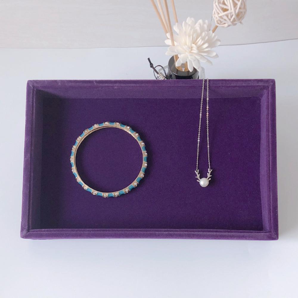Small Fleece Ring Plate, Stud Earrings, Earrings Plate, Empty Plate, Jewelry Display Rack, Jewelry Storage Box, Tray.